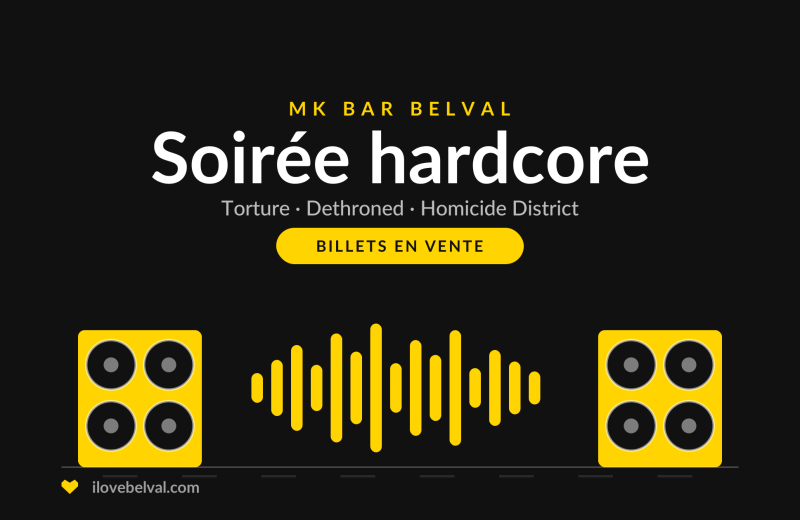 Soirée hardcore au MK Bar Belval avec Torture, Dethroned et Homicide District