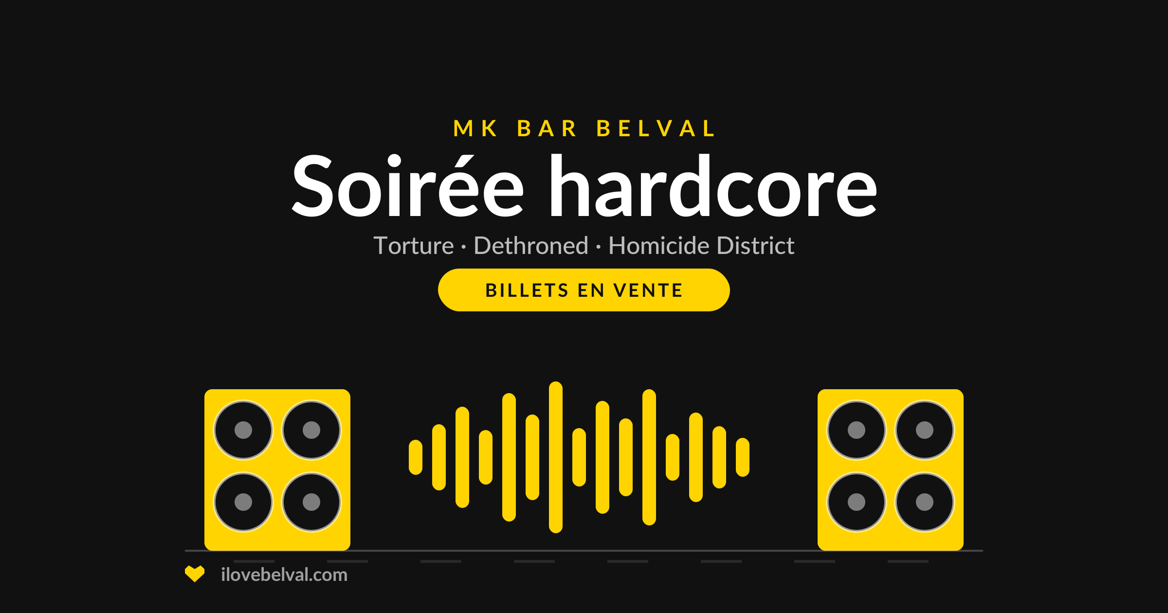 Soirée hardcore au MK Bar Belval avec Torture, Dethroned et Homicide District