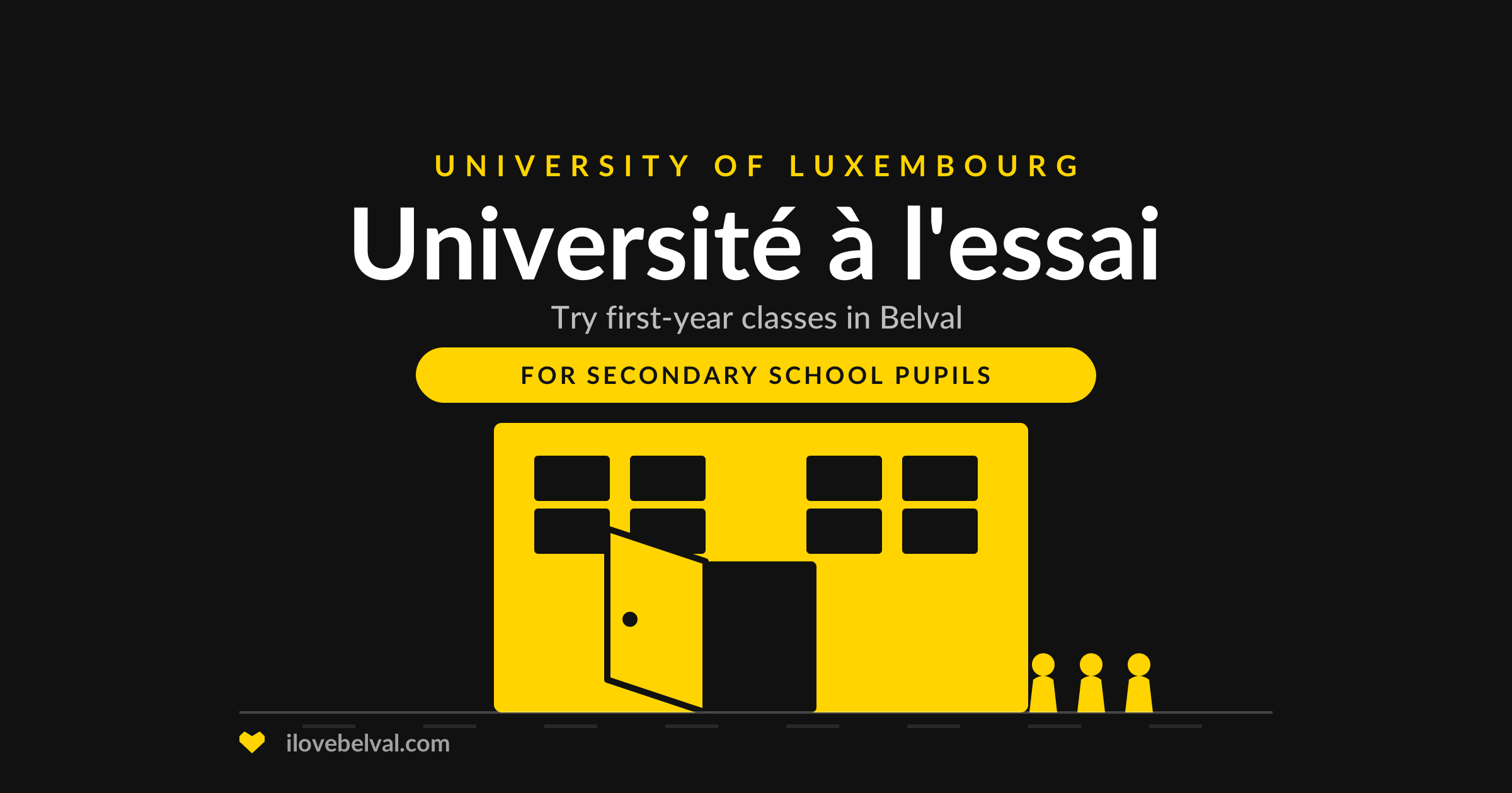 Université à l’essai at the University of Luxembourg: try first-year classes in Belval, for secondary school pupils
