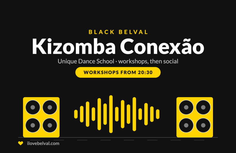 Unique Kizomba Conexão at Black Belval: workshops from 20:30, then social