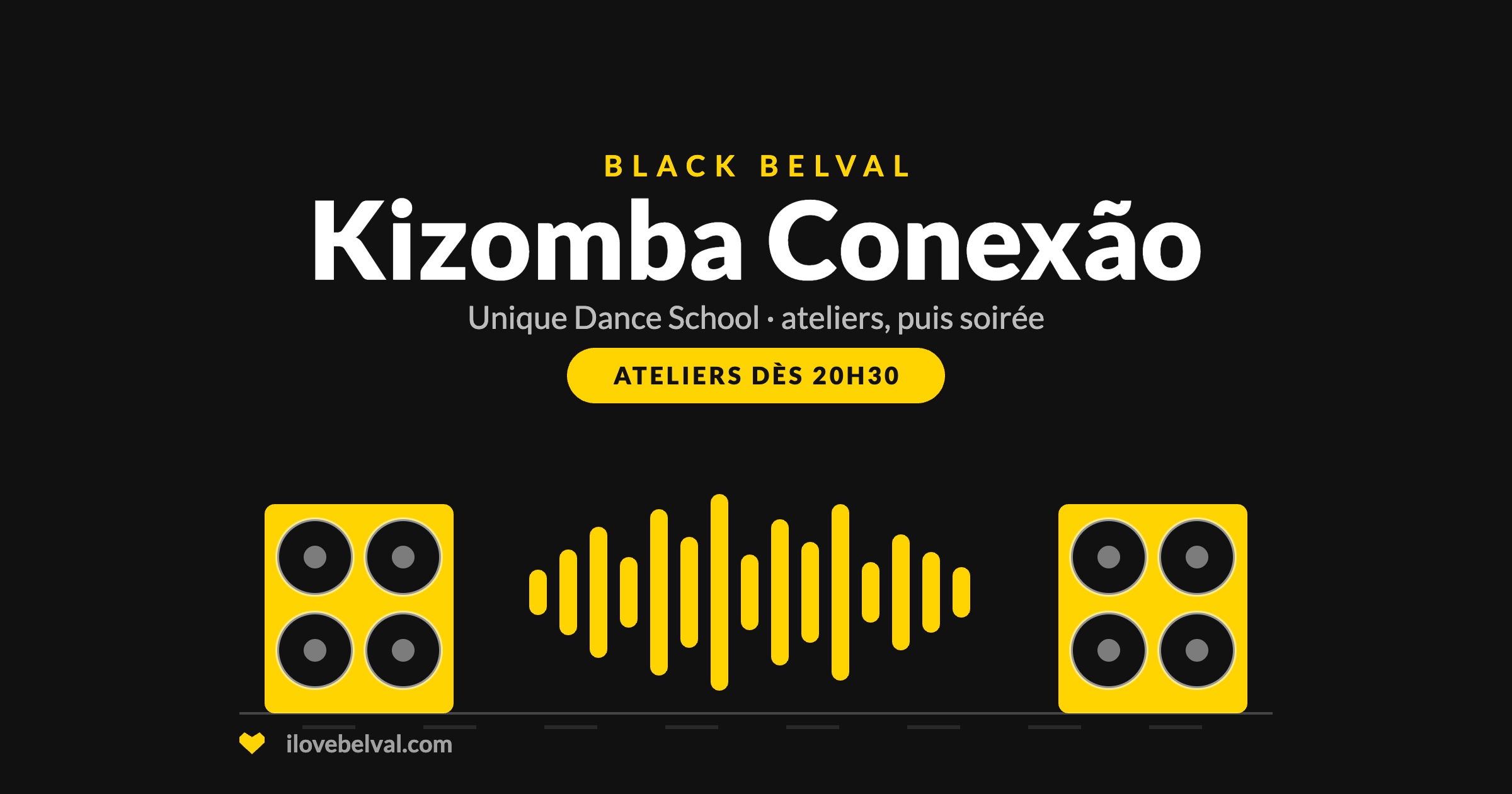 Unique Kizomba Conexão au Black Belval : ateliers dès 20h30, puis soirée
