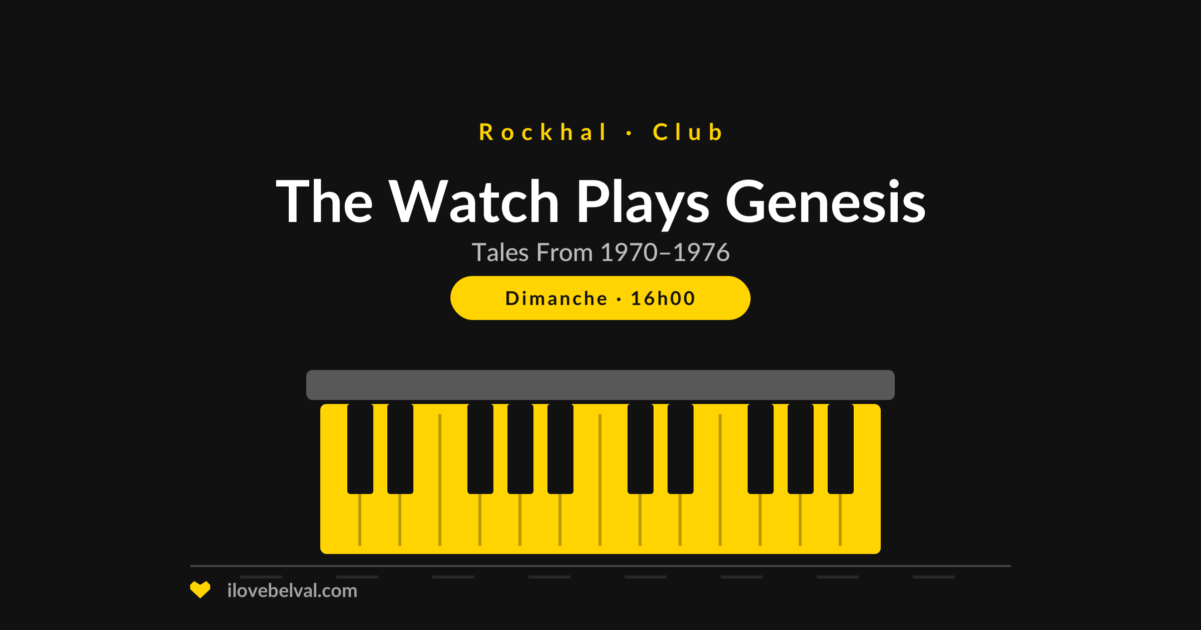 The Watch Plays Genesis : concert au Rockhal Club, Belval